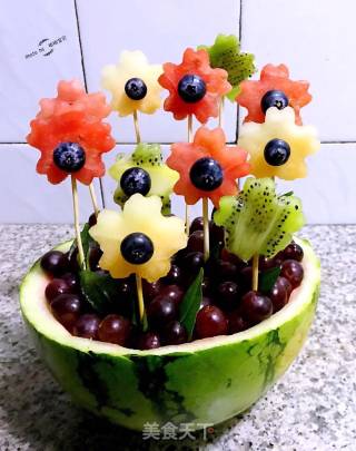 Watermelon Flower Basket recipe