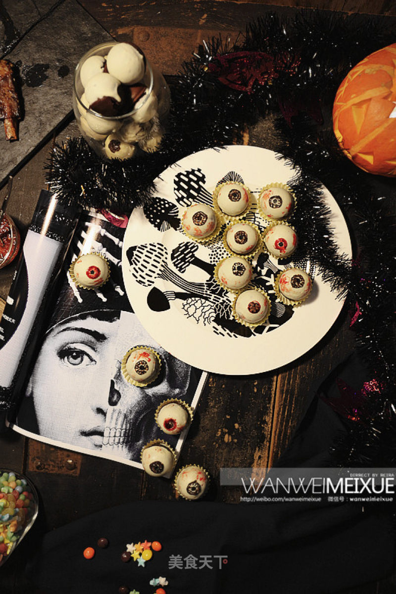 Red Velvet Mini Cake (halloween Eyeball Cake) recipe