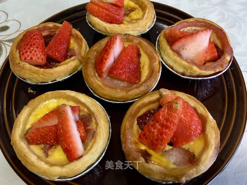 "oven Dish" Strawberry Egg Tart