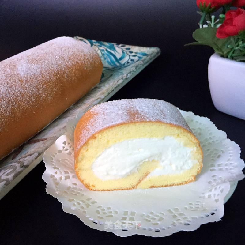 Chiffon Cake Roll (small Four Rolls) recipe