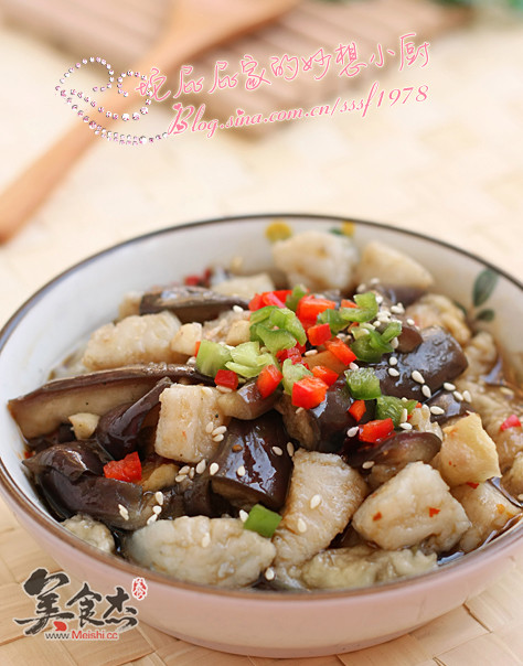 Fish Fillet Mixed with Eggplant Strips recipe