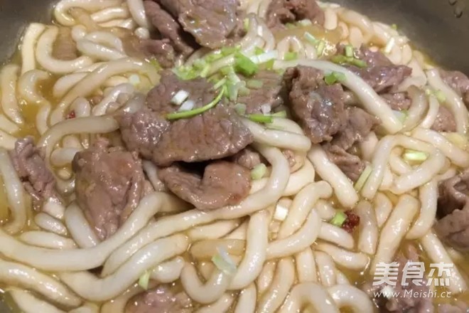 Large Slices of Beef and Potato Noodles recipe