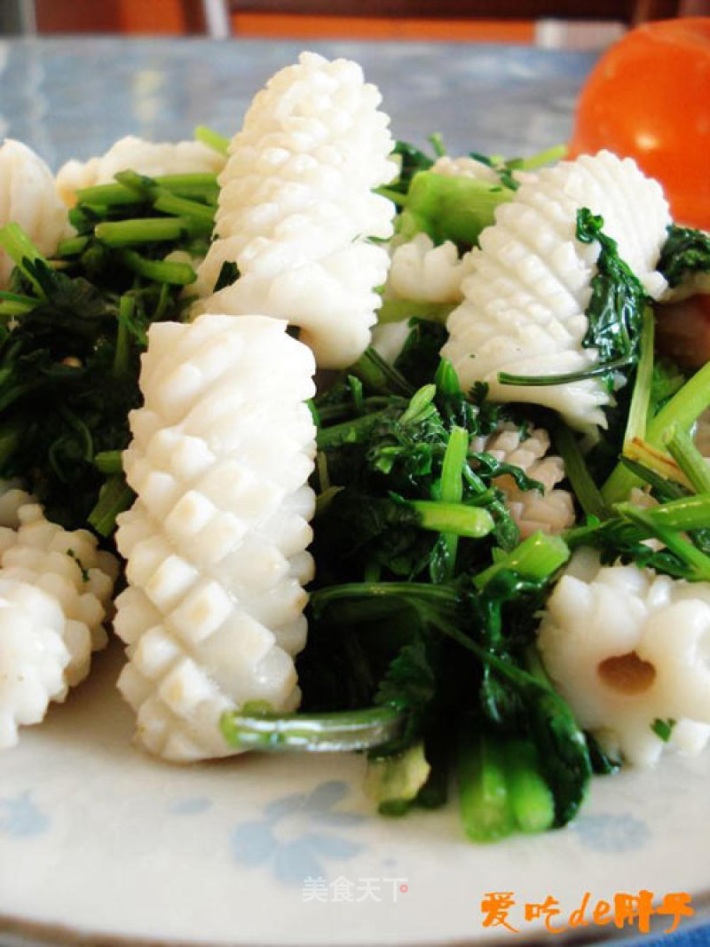 Fried Squid Roll with Coriander recipe