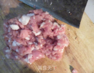 Minced Pork Potherb Mustard-appetizer with Meal recipe