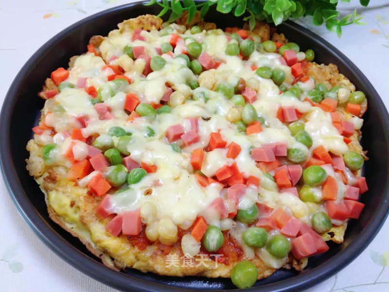 Rice Egg Crust Pizza recipe
