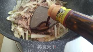 Stir-fried Beef with Radish recipe