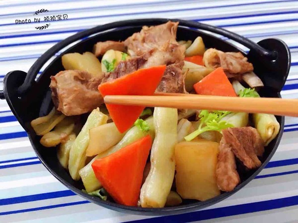 Spare Ribs and Vegetable Pot recipe