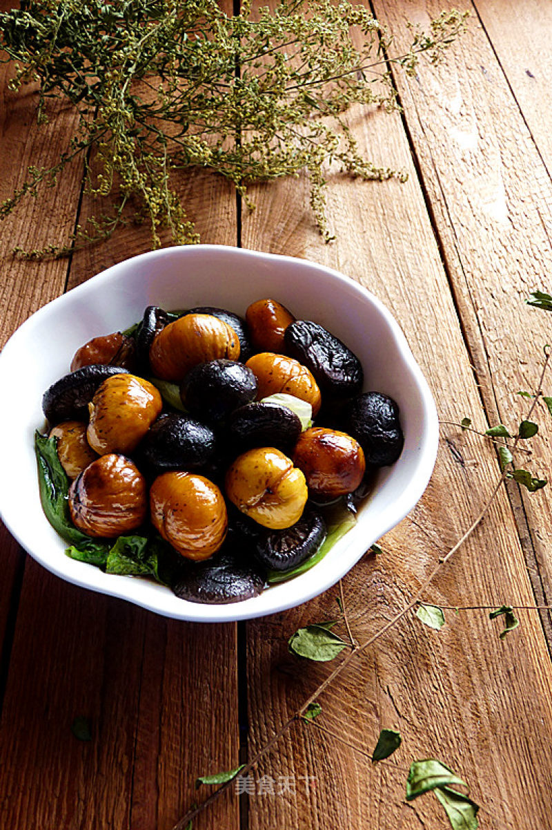 Chestnut Boiled Shiitake Mushrooms recipe