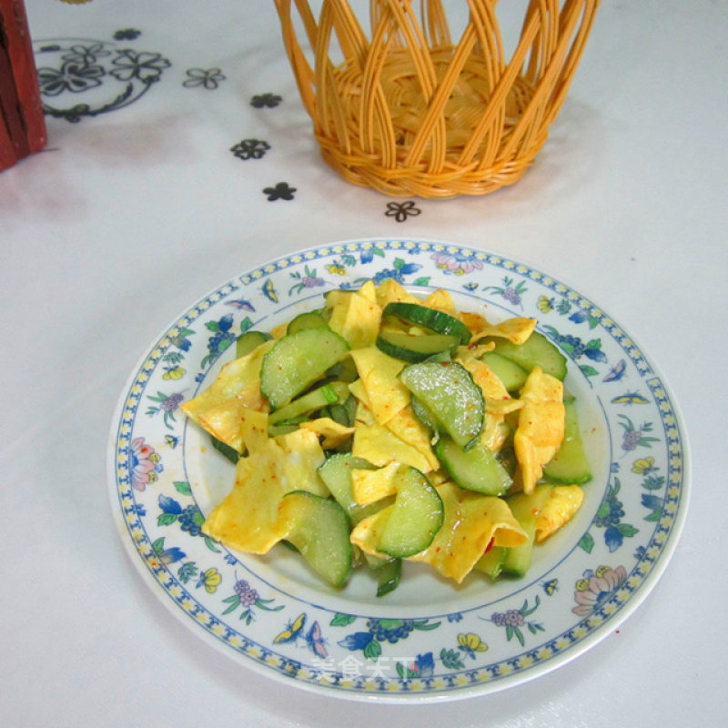Cucumber Scrambled Eggs recipe