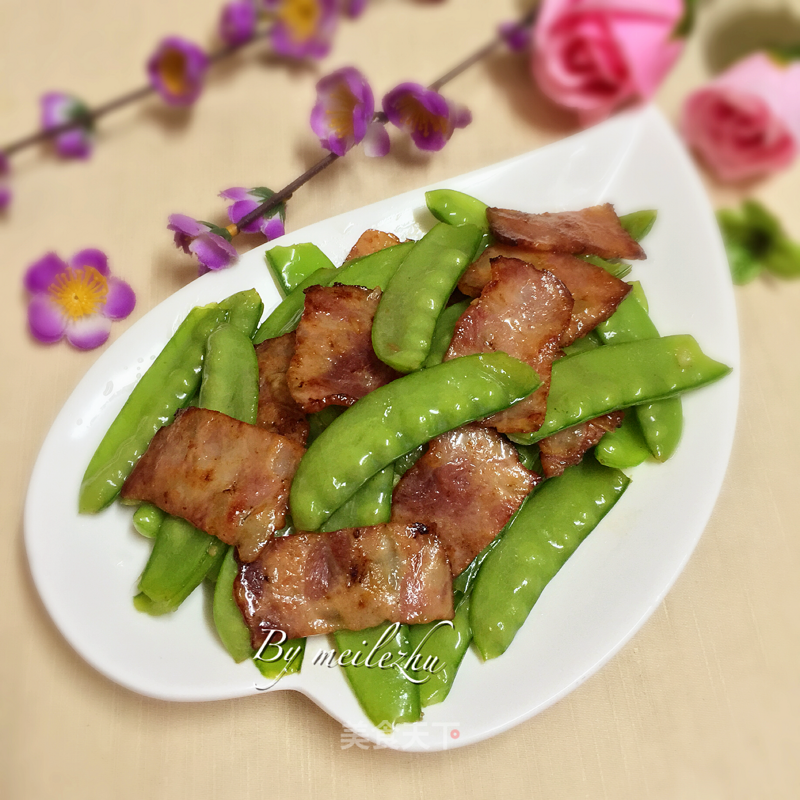 Bacon Snow Pea recipe