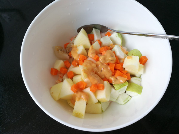Abalone, Shrimp, Vegetable and Fruit Salad recipe