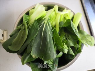 Braised Canola with Shredded Pork recipe