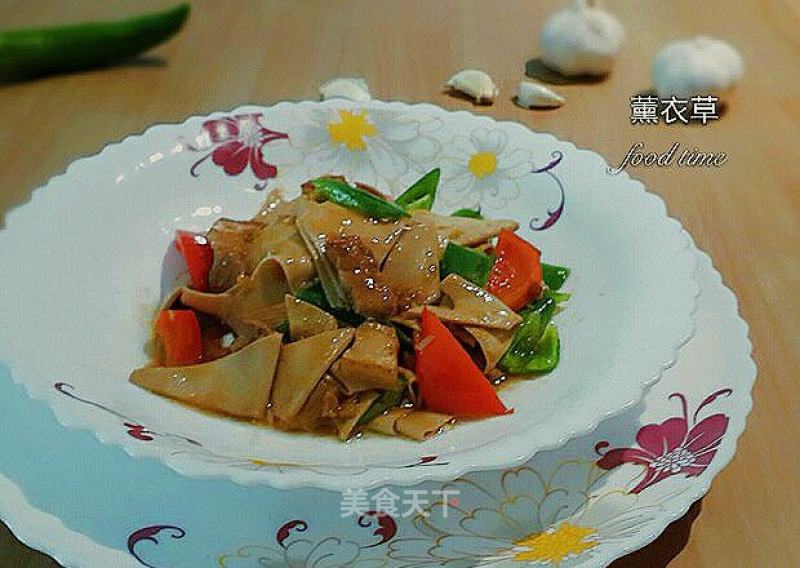 Dried Tofu with Northeastern Peppers recipe
