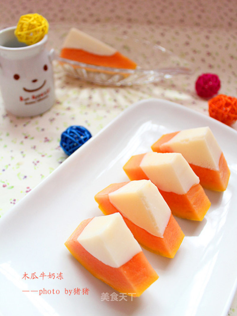 【summer Cold Dishes】papaya Milk Jelly recipe