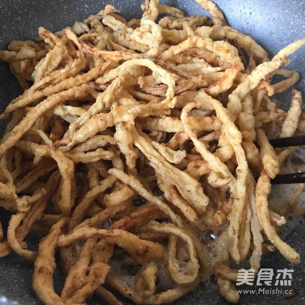 Fried Eryngii Mushrooms with Salt and Pepper recipe