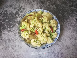 Stir-fried Vermicelli with Organic Cauliflower recipe