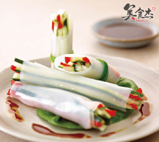 Crystal Emerald Vegetable Roll recipe