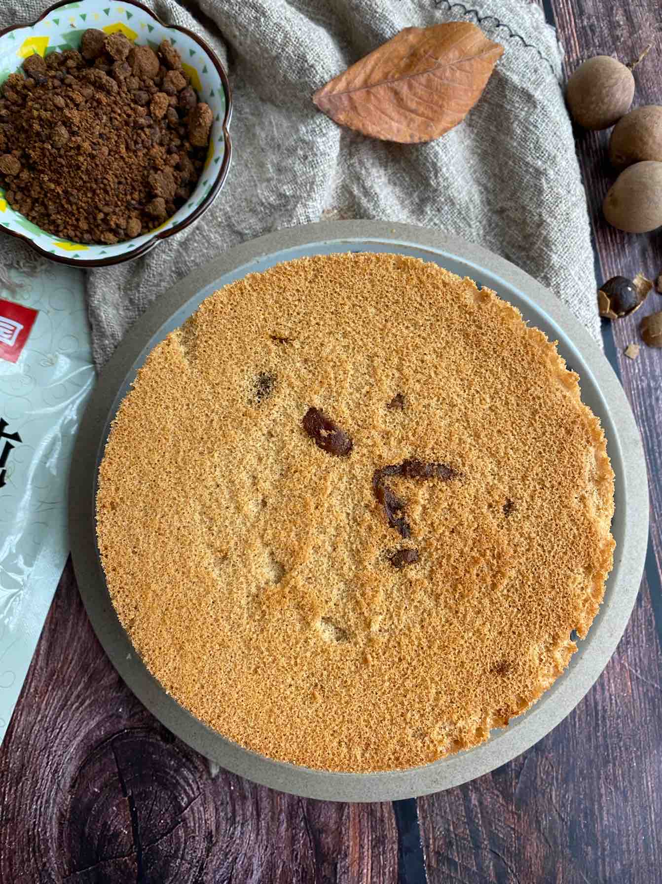 Brown Sugar Longan Chiffon Cake recipe