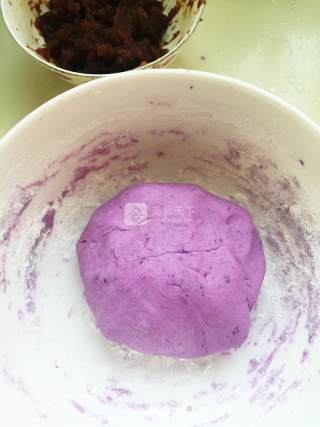 Date Puree Purple Potato Rice Cake recipe