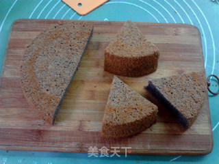 #aca Fourth Session Baking Contest# Making Pornographic Black Rice Chiffon Cakes recipe