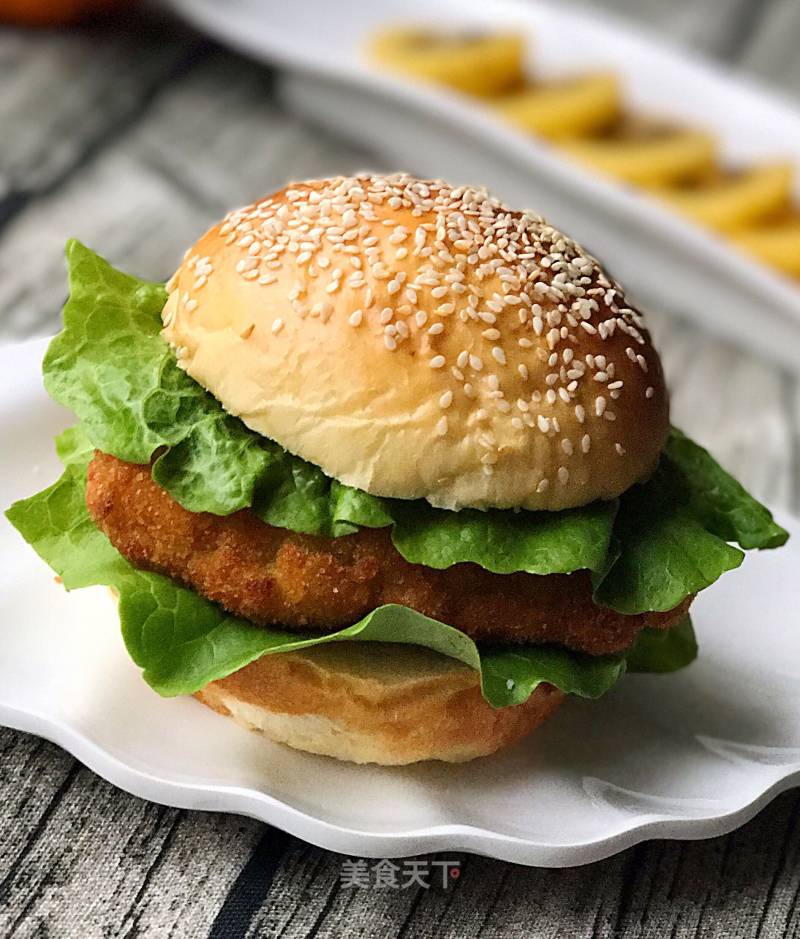 #四session Baking Contest and It's Love to Eat Festival# Longli Fish Burger recipe