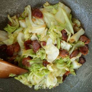 Sausage Shredded Cabbage recipe