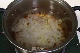 Milk Peach Gum White Fungus Soup recipe