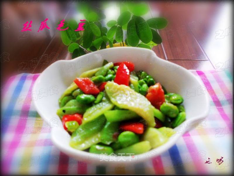 Loofah Edamame recipe