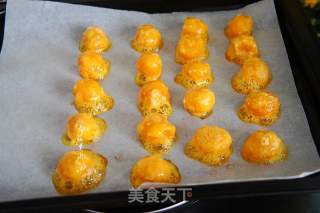 Mooncakes with Red Bean Paste and Egg Yolk Filling recipe