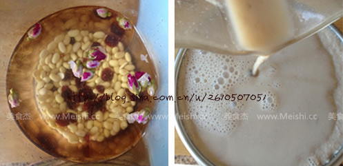 Rose Cranberry Soy Milk recipe