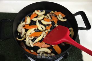 Vegetarian Fried Celery and Shiitake Mushrooms recipe