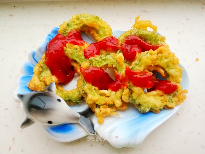 Fried Bitter Gourd Rings recipe
