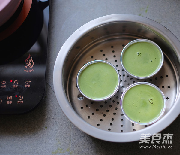 Steamed Matcha Pudding recipe