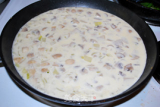 Pan-fried Chicken Nuggets + Mushroom Sauce recipe