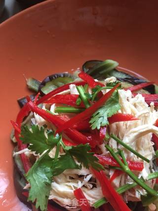 Shredded Eggplant Mixed with Chicken Breast recipe