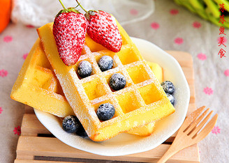 Classic Delicious Passion Fruit Waffles