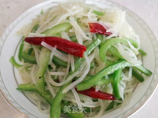 Green Pepper and Potato Shreds recipe