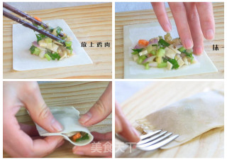 Wonton Skin Chicken Vegetable Box recipe