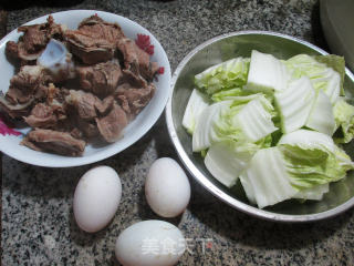 Duck Egg and Chinese Cabbage Meat Bone Soup recipe