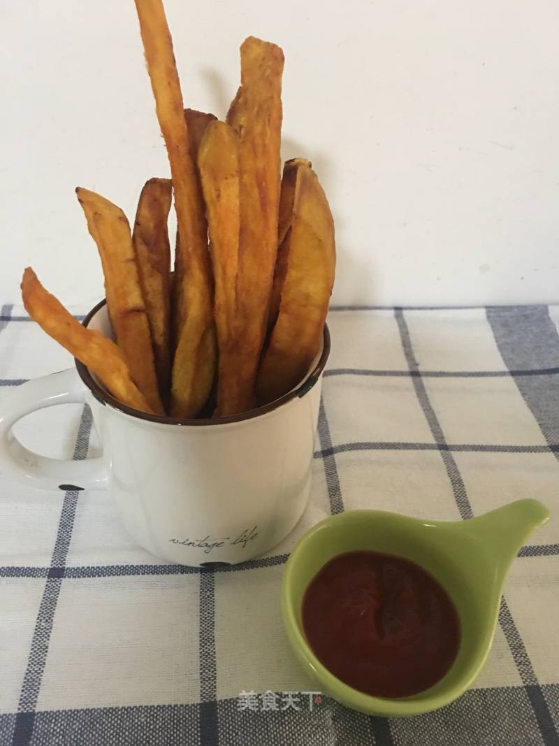 Fried Sweet Potato Strips recipe
