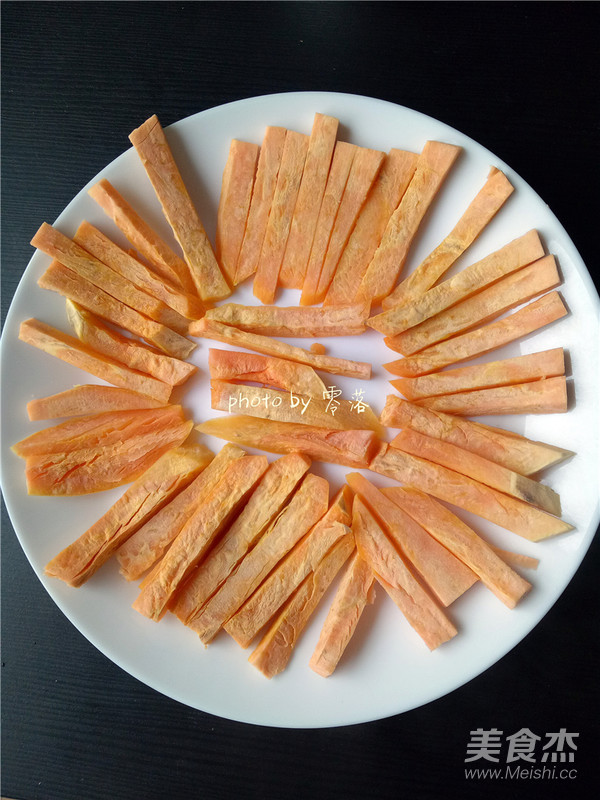 Microwave Dried Sweet Potatoes recipe