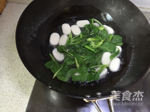 Water Mill Rice Cake Green Vegetables recipe