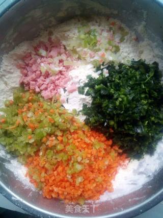 Colorful Vegetable Mochi recipe
