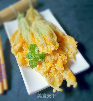 Fried Pumpkin Flowers recipe