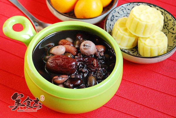 Black Rice, Red Dates and Mixed Beans Porridge recipe