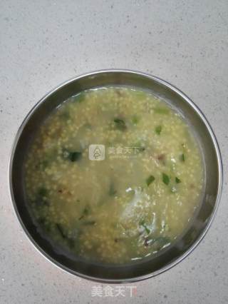 Millet Canola Porridge with Minced Meat recipe