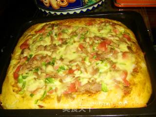 Tuna Sausage Pizza recipe