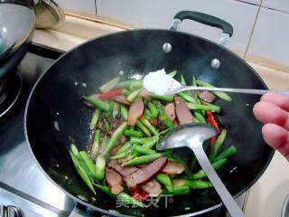 Home Cooking "asparagus Fried Bacon" recipe