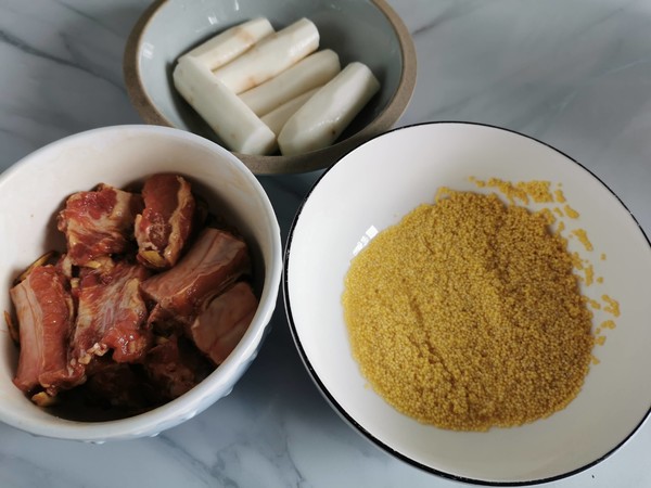 Millet Steamed Pork Ribs with Yam recipe