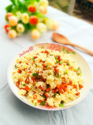 Crispy Intestine Fried Rice recipe